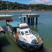 Our tiny ferry boat from Pangani to Zanzibar